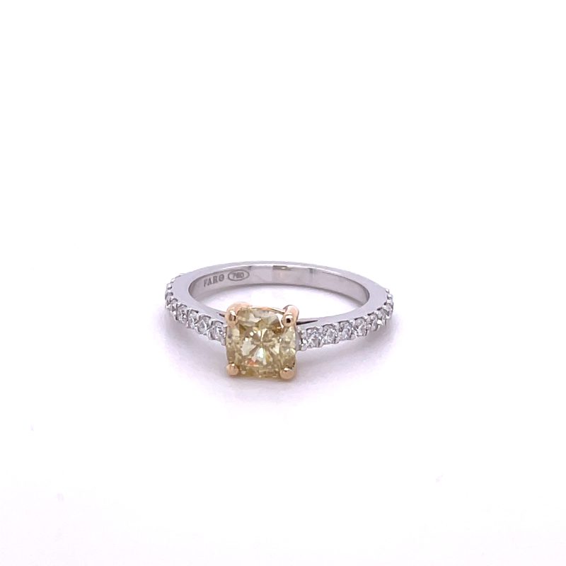 FARO fine jewellery SALES engagement ring yellow diamond alternative moissanite low price made in Europe